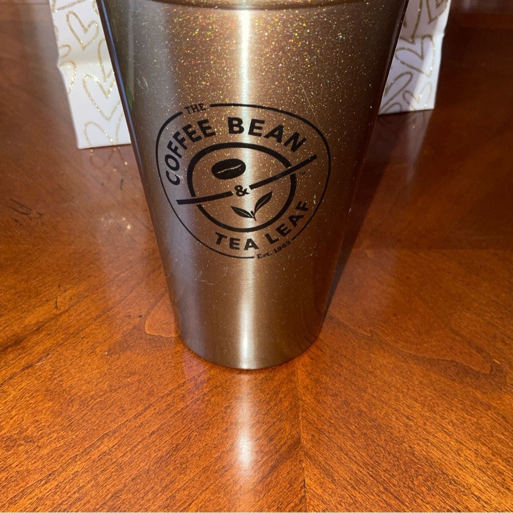 Coffee Bean & Tea Leaf Bronze Color, cold tumbler, 16 oz, RARE, HTF - Picture 5 of 13